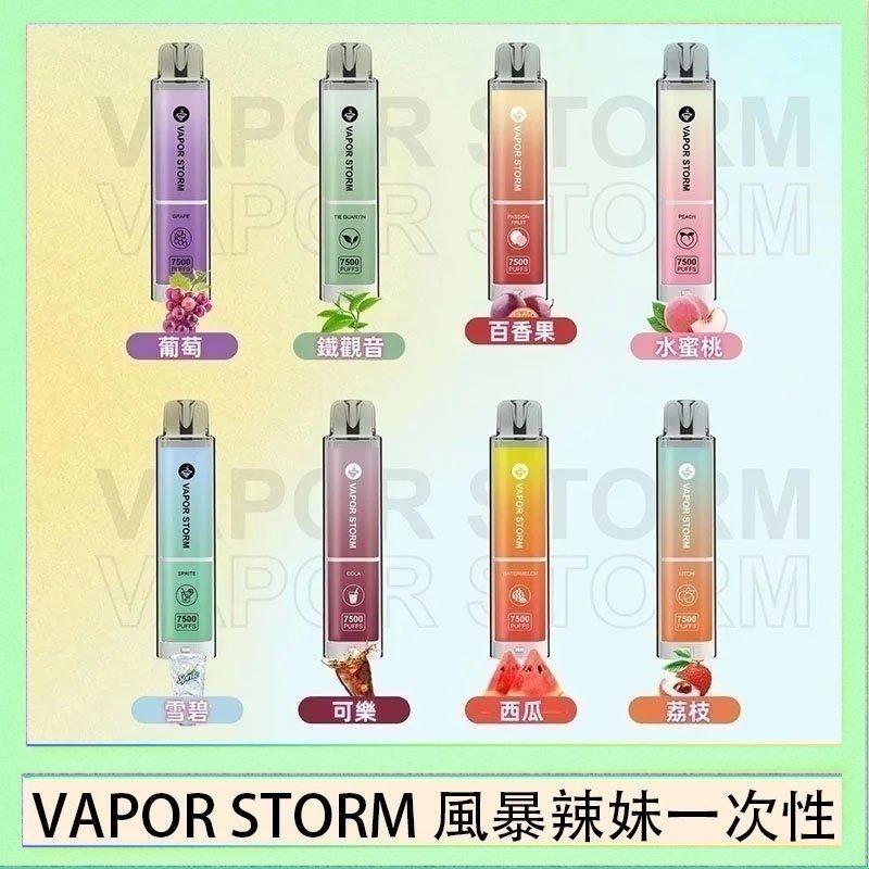VAPOR STORM風暴辣妹 VAPOR STORM風暴辣妹一次性主機充電7500口(5%)